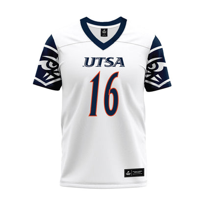 UTSA - NCAA Football : Nicholas Booker-Brown - White Premium Football Jersey