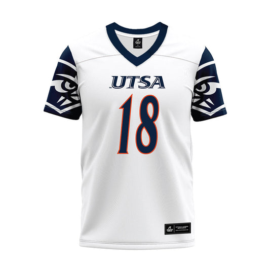 UTSA - NCAA Football : David Amador - White Premium Football Jersey