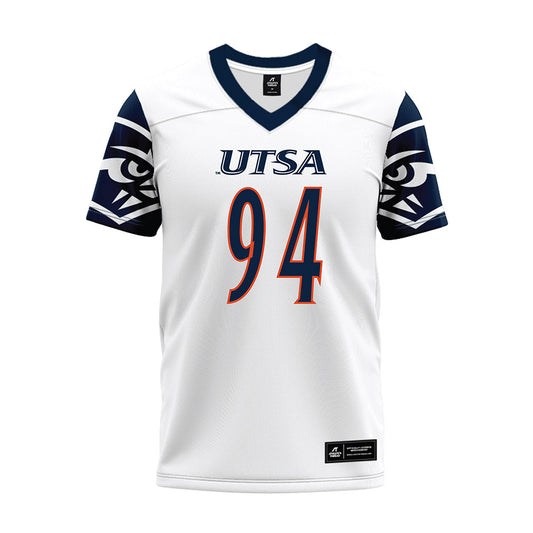 UTSA - NCAA Football : Joseph Evans - White Premium Football Jersey