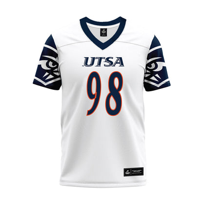 UTSA - NCAA Football : Jameian Buxton - White Premium Football Jersey