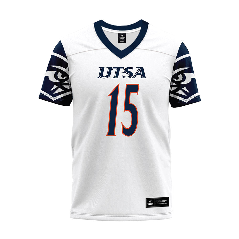 UTSA - NCAA Football : Trumane Bell II - White Premium Football Jersey