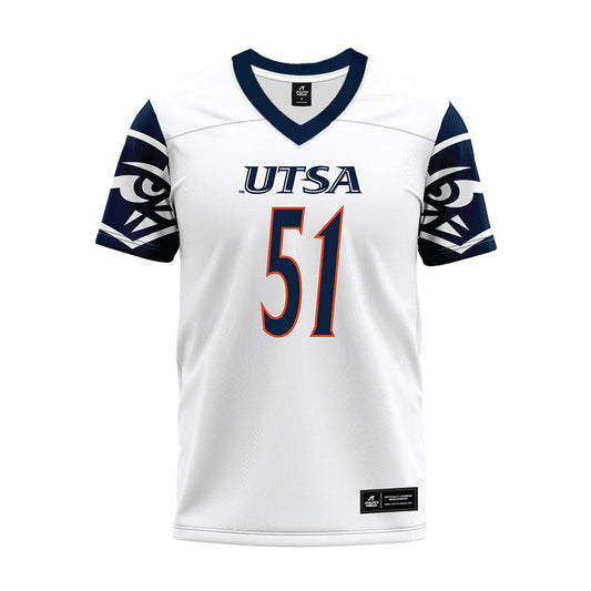 UTSA - NCAA Football : Travon Sylvester - White Premium Football Jersey