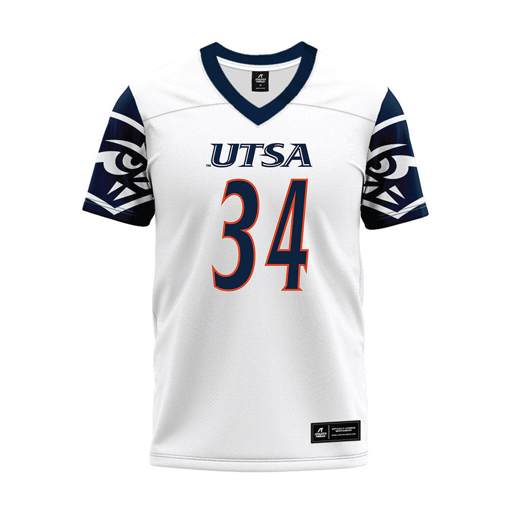 UTSA - NCAA Football : James Walley Jr - White Premium Football Jersey