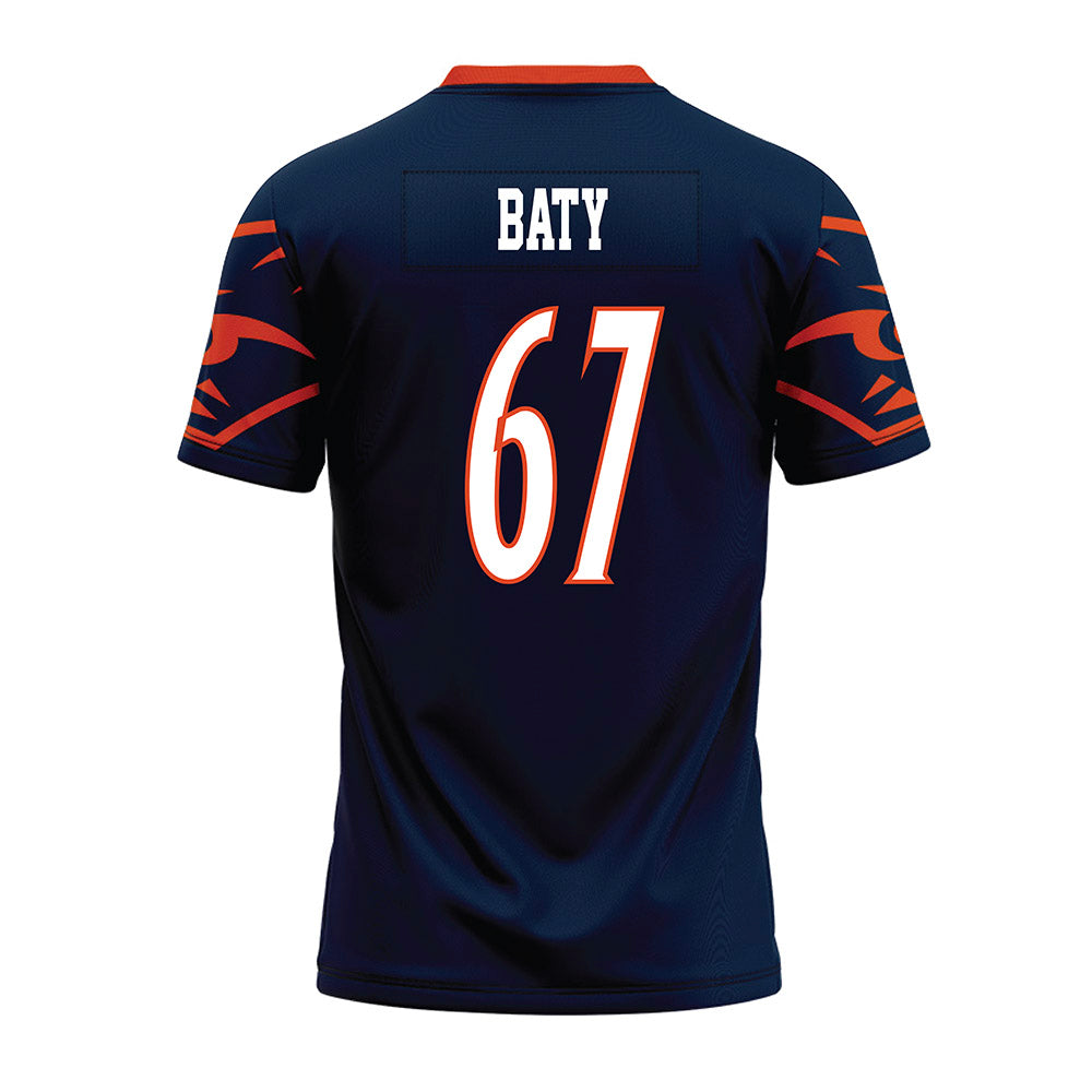 UTSA - NCAA Football : Walker Baty - Navy Premium Football Jersey