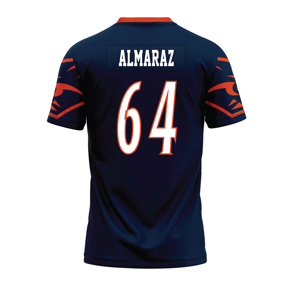 UTSA - NCAA Football : Ernesto Almaraz - Navy Premium Football Jersey