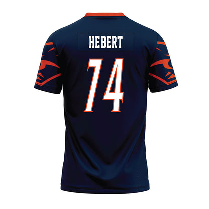 UTSA - NCAA Football : Payne He'Bert - Navy Premium Football Jersey