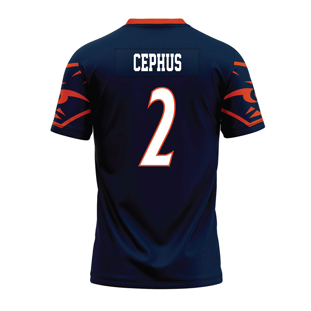 UTSA - NCAA Football : Joshua Cephus - Navy Premium Football Jersey