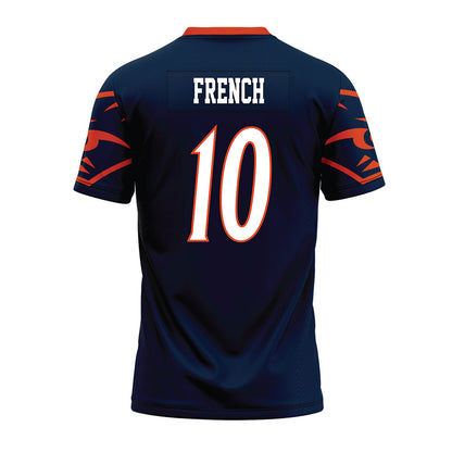 UTSA - NCAA Football : Martavius French - Navy Premium Football Jersey