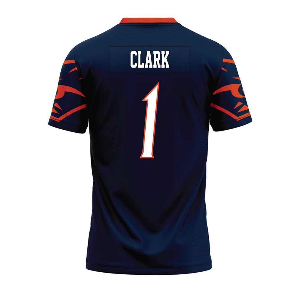 UTSA - NCAA Football : De'Corian Clark - Navy Premium Football Jersey