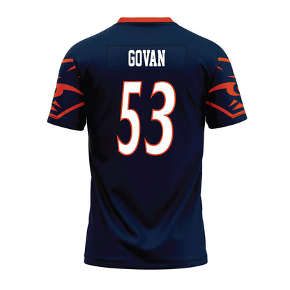 UTSA - NCAA Football : Darrius Govan - Navy Premium Football Jersey