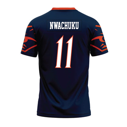 UTSA - NCAA Football : Kelechi Nwachuku - Navy Premium Football Jersey