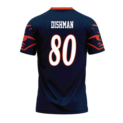 UTSA - NCAA Football : Dan Dishman - Navy Premium Football Jersey