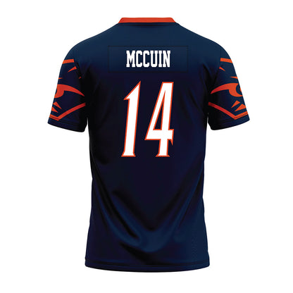 UTSA - NCAA Football : Devin McCuin - Navy Premium Football Jersey