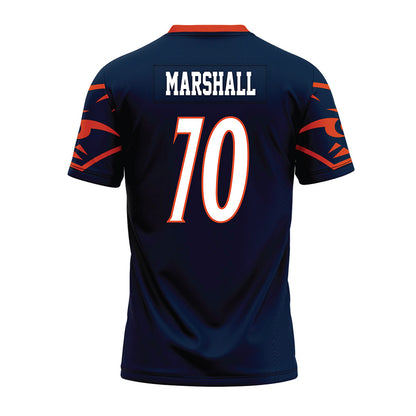 UTSA - NCAA Football : Deandre Marshall - Navy Premium Football Jersey