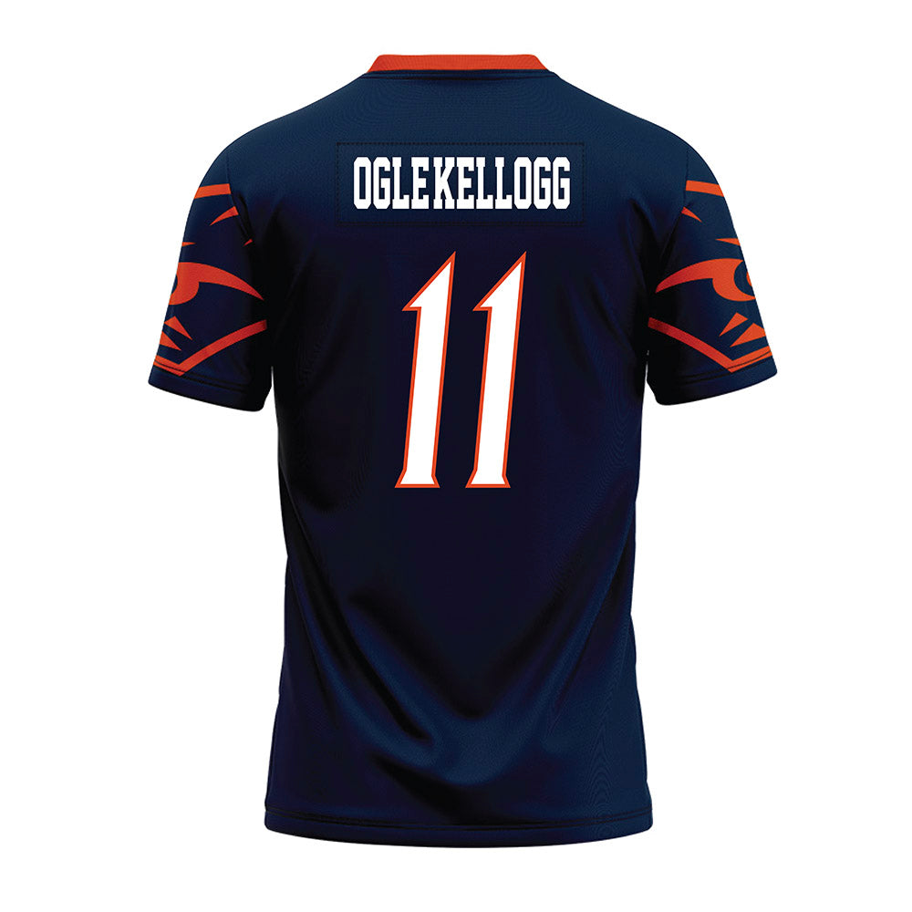 UTSA - NCAA Football : Tykee Ogle-Kellogg - Navy Premium Football Jersey