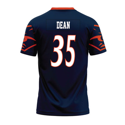 UTSA - NCAA Football : Lucas Dean - Navy Premium Football Jersey