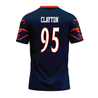 UTSA - NCAA Football : Christian Clayton - Navy Premium Football Jersey