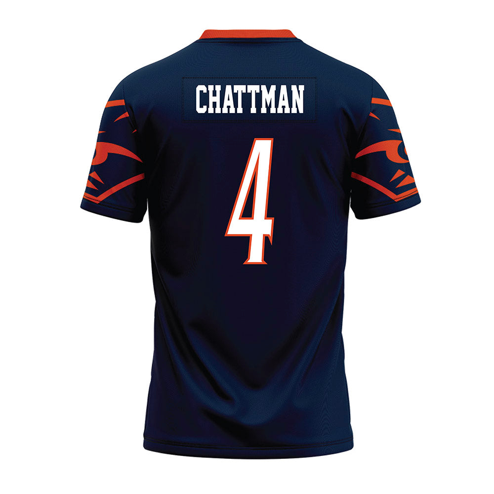 UTSA - NCAA Football : Clifford Chattman - Navy Premium Football Jersey