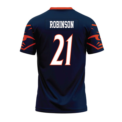 UTSA - NCAA Football : Ken Robinson - Navy Premium Football Jersey