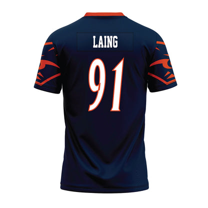 UTSA - NCAA Football : Ethan Laing - Navy Premium Football Jersey