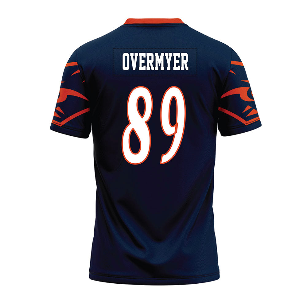 UTSA - NCAA Football : Patrick Overmyer - Navy Premium Football Jersey