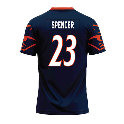 UTSA - NCAA Football : Xavier Spencer - Navy Premium Football Jersey