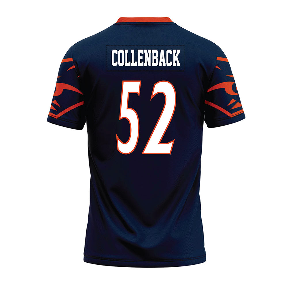 UTSA - NCAA Football : Cade Collenback - Navy Premium Football Jersey