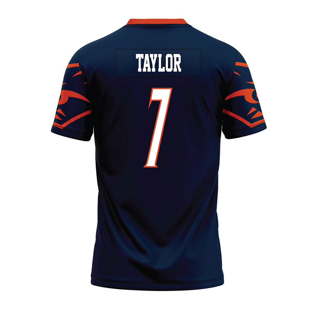 UTSA - NCAA Football : Donyai Taylor - Navy Premium Football Jersey