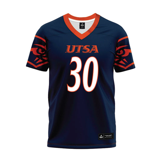 UTSA - NCAA Football : Davin Martin - Navy Premium Football Jersey