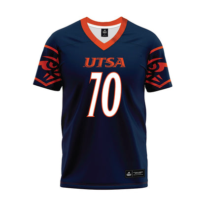 UTSA - NCAA Football : Deandre Marshall - Navy Premium Football Jersey