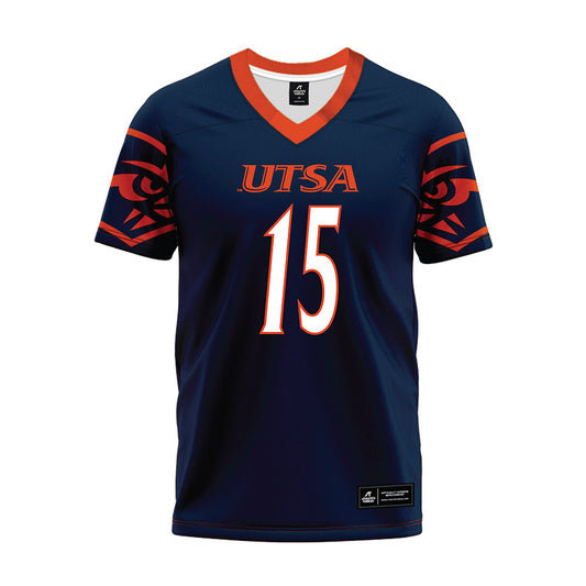 UTSA - NCAA Football : Chris Carpenter - Navy Premium Football Jersey