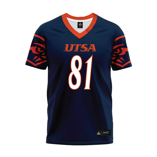 UTSA - NCAA Football : Devin Scura - Navy Premium Football Jersey