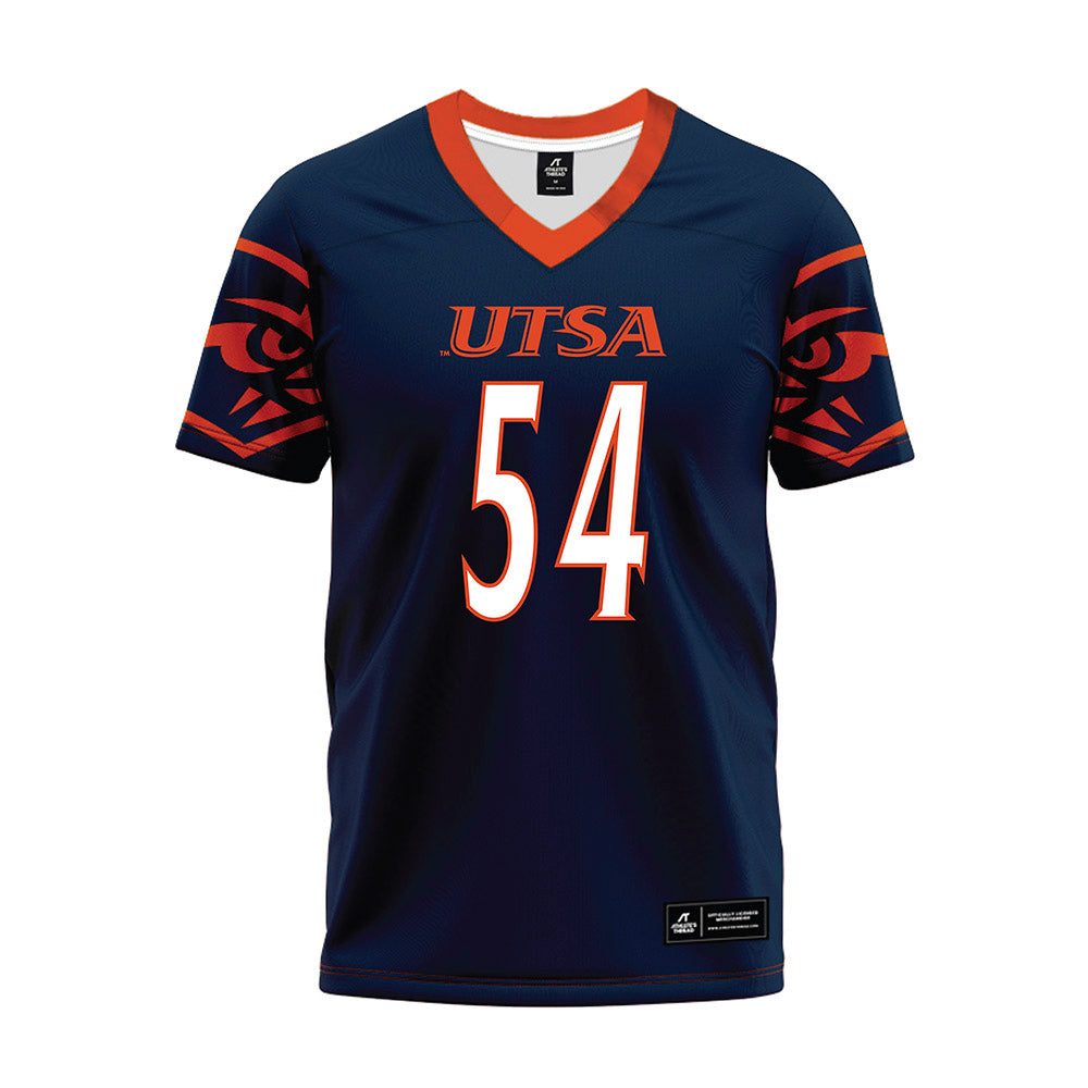 UTSA - NCAA Football : Caleb Hernandez - Navy Premium Football Jersey