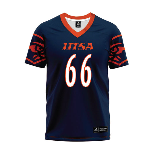 UTSA - NCAA Football : Andrew Alvarado - Navy Premium Football Jersey