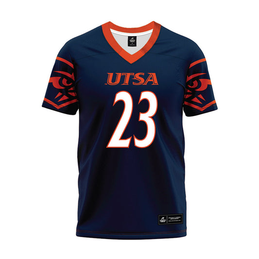 UTSA - NCAA Football : Xavier Spencer - Navy Premium Football Jersey