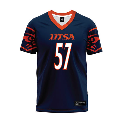 UTSA - NCAA Football : Ben Rios - Navy Premium Football Jersey
