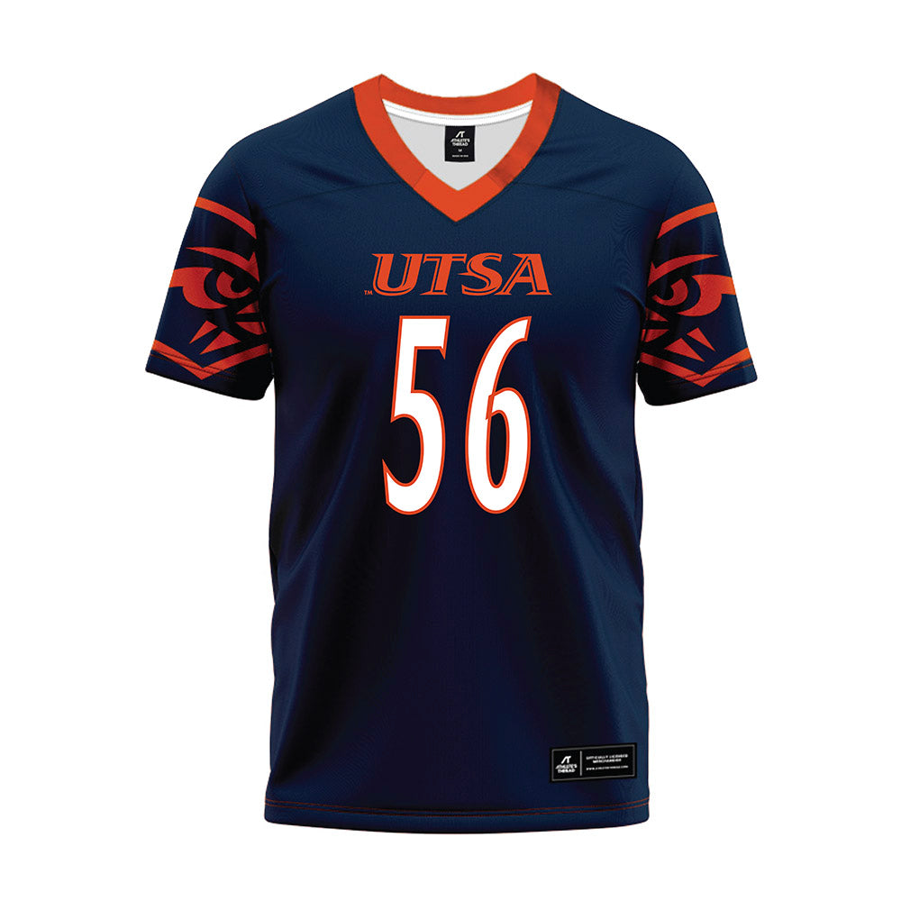 UTSA - NCAA Football : Jackson Anderson - Navy Premium Football Jersey