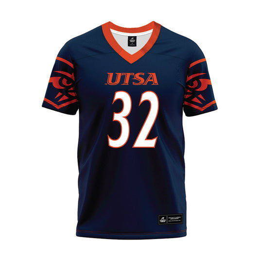 UTSA - NCAA Football : trevon hogan - Navy Premium Football Jersey-0