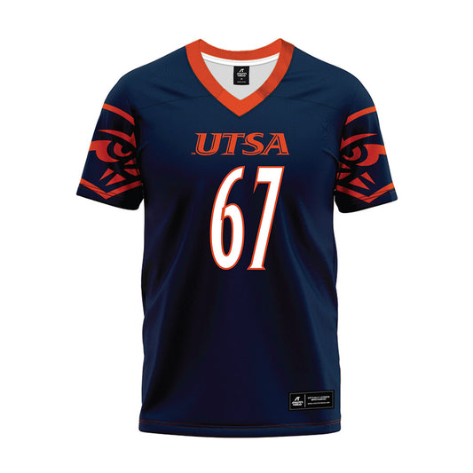 UTSA - NCAA Football : Walker Baty - Navy Premium Football Jersey
