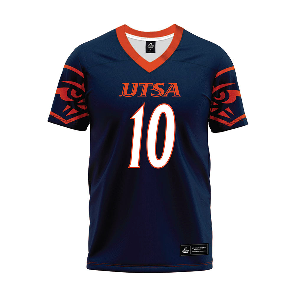 UTSA - NCAA Football : Amare Johnson - Navy Premium Football Jersey