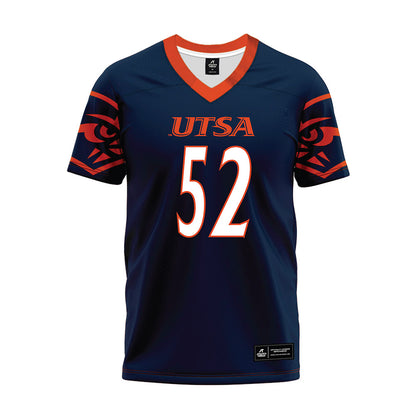 UTSA - NCAA Football : Cade Collenback - Navy Premium Football Jersey