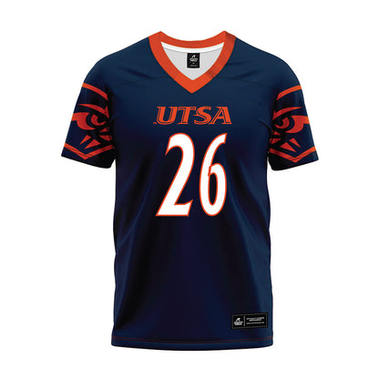 UTSA - NCAA Football : Bryce Grays - Navy Premium Football Jersey
