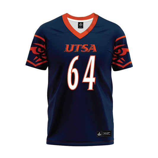 UTSA - NCAA Football : Ernesto Almaraz - Navy Premium Football Jersey