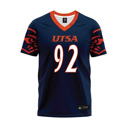 UTSA - NCAA Football : Matthew O'Brien - Navy Premium Football Jersey