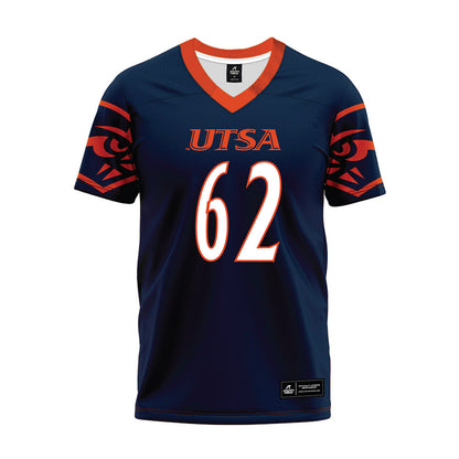 UTSA - NCAA Football : Daniel Alonso - Navy Premium Football Jersey