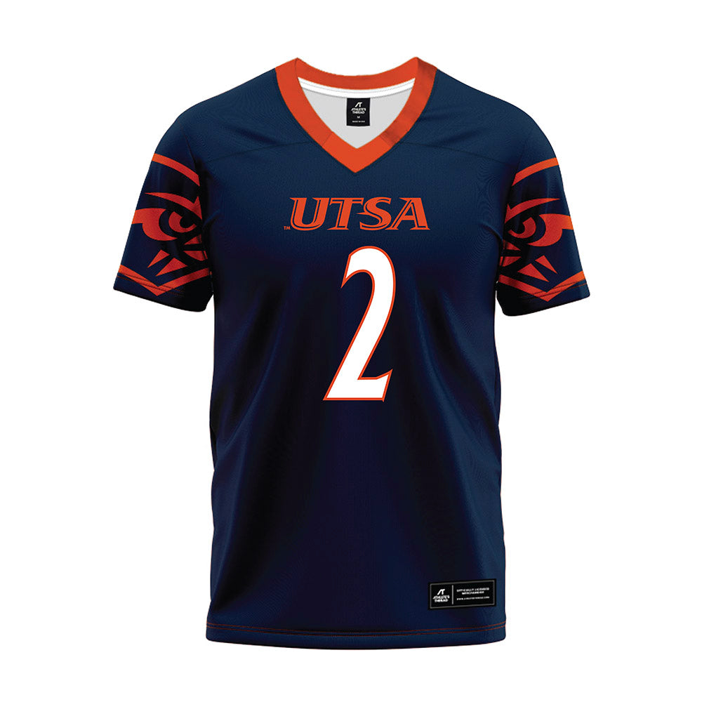 UTSA - NCAA Football : Joshua Cephus - Navy Premium Football Jersey