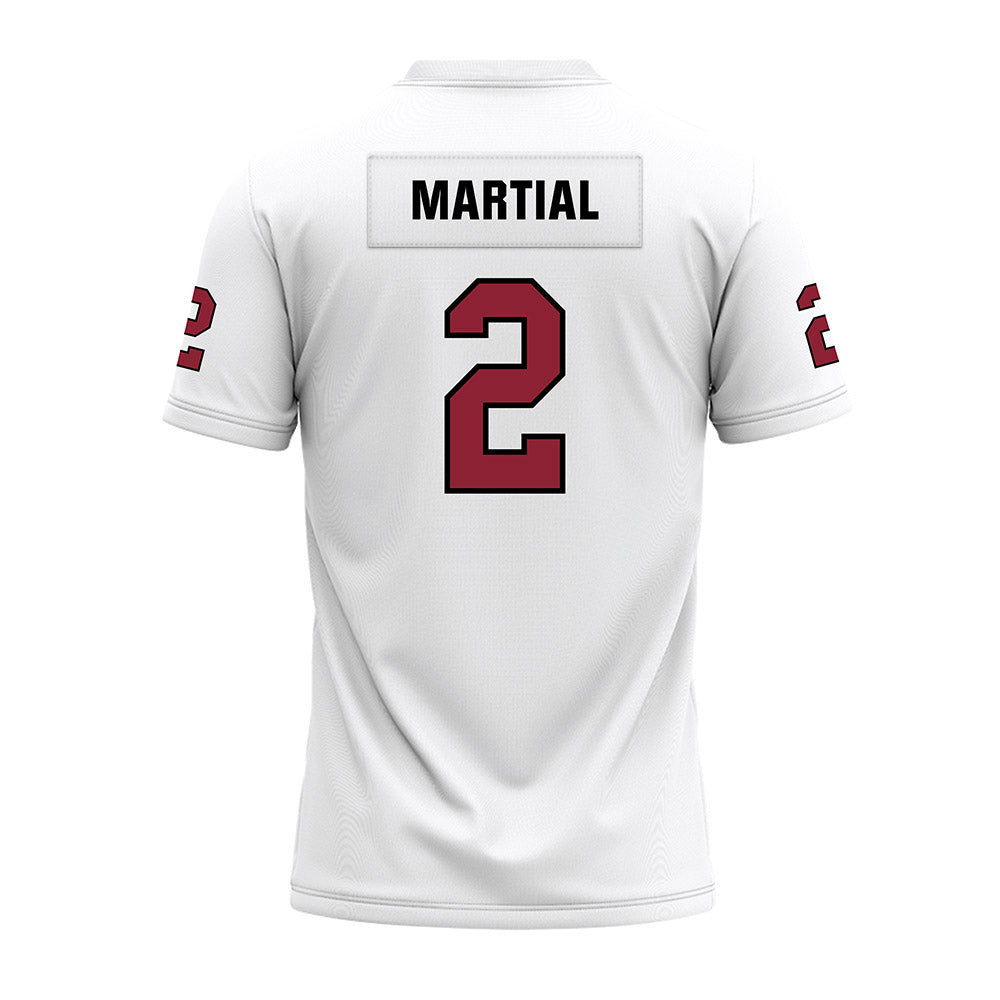 Troy - NCAA Football : Carlton Martial - White Premium Football Jersey