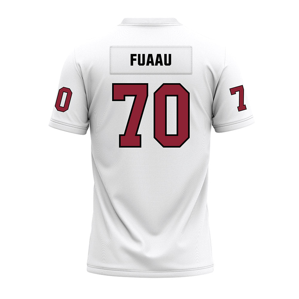 Troy - NCAA Football : Casey Fuaau - White Premium Football Jersey-1