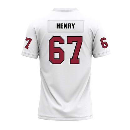 Troy - NCAA Football : Matt Henry - White Premium Football Jersey-1
