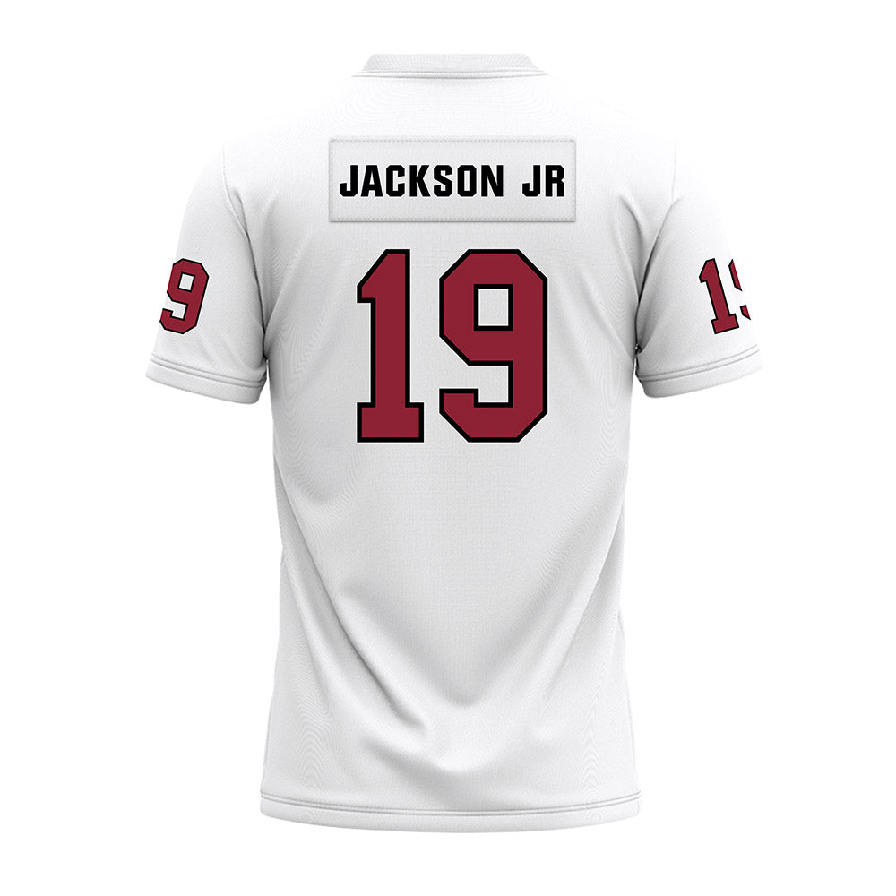 Troy - NCAA Football : DJ Jackson Jr - White Premium Football Jersey-1
